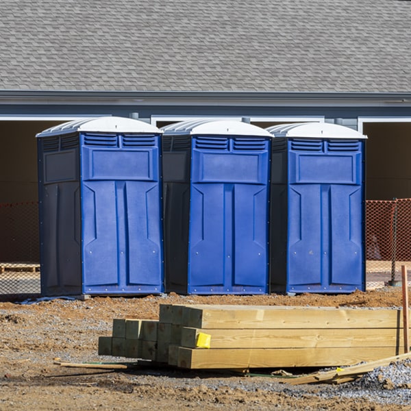 how often are the portable toilets cleaned and serviced during a rental period in Richmond Heights